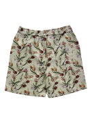 FLORAL PRINT SHORTS TULIPS BEIGE UNISEX L