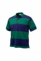 St. John’s Bay Striped Polo Shirt Blue-Green