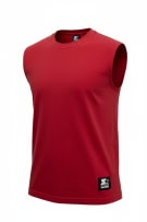 STARTER SLEEVELESS TOP VINTAGE RED MENS L pre-owned