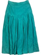 STEFANEL ΦΟΥΣΤΑ ΜΑΞΙ RETRO PLEATED ΤΥΡΚΟΥΑΖ ΓΥΝΑΙΚΕΙΑ XS