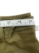 STEFANEL MIDI PENCIL SKIRT CASUAL WITH BELT OLIVE GREEN WOMEN'S S