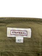 STEFANEL MIDI PENCIL SKIRT CASUAL WITH BELT OLIVE GREEN WOMEN'S S