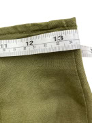 STEFANEL MINI SKIRT IN OLIVE GREEN COLOR WOMEN’S XS