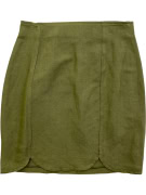 STEFANEL MINI SKIRT IN OLIVE GREEN COLOR WOMEN’S XS