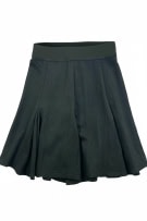 STEFANEL GONNA MINI VINTAGE SVASATA SENZA LOGO NERA DONNA S