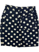 STEFANEL MINIGONNA A POIS BLU/BIANCO DONNA XS