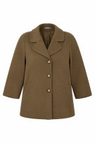 90s  STEFANIA RIMOLDI COAT CLASSIC BROWN WOMEN PRE OWNED M