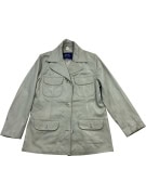 Steve Sinclair Giacca in pelle Grigio-Verde (XL)