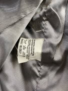 Steve Sinclair Giacca in pelle Grigio-Verde (XL)