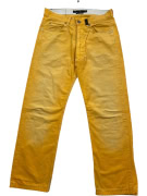 STONE ISLAND DENIM PANTS VINTAGE COMPASS LOGO YELLOW MEN'S MEDIUM