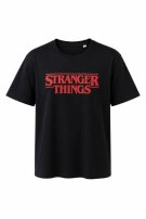 STRANGER THINGS GRAPHIC TEE BLACK MEN PRE OWNED L
