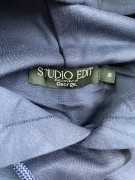 Studio Edit Felpa Hoodie Casual con Logo Blu Scuro da Uomo M