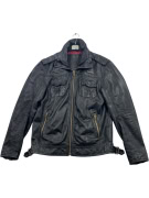 SUPERDRY RYAN ΔΕΡΜΑΤΙΝΟ JACKET VINTAGE ΜΑΥΡΟ ΑΝΔΡΙΚΟ XL