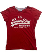 SuperDry T-Shirt Vintage Logo Κόκκινο Γυναικείο M