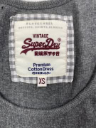 SuperDry Vintage Mini Φόρεμα Cotton Logo Γκρι Γυναικείο XS