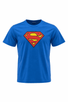 2000s SUPERMAN T SHIRT GRAPHIC BLUE UOMO PRE OWNED L