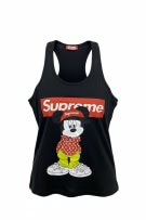 SUPREME TANK TOP VINTAGE MICKEY MOUSE PRINT BLACK MALE S