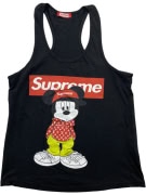 SUPREME TANK TOP VINTAGE MICKEY MOUSE PRINT BLACK MALE S