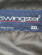 SWINGSTER RACING JACKET VINTAGE BLACK YELLOW MENS PRE OWNED XXL