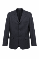 90s TAGLIATORE BLAZER A RIGHE NERO UOMO PRE OWNED L
