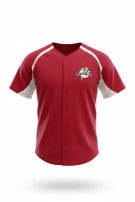 TEAMWORK BASEBALL SHIRT ATHLETIC RED MENS PRE OWNED M