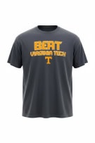TENNESSEE VOLUNTEERS T-SHIRT BEAT VIRGINIA TECH LOGO BLACK UNISEX XL