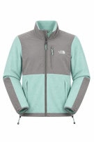 THE NORTH FACE FLEECE ZIP JACKET MINIMAL MINT GRAY UNISEX PRE OWNED S