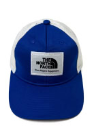 THE NORTH FACE TRUCKER CAP OUTDOOR LOGO PATCH BLUE / WHITE UNISEX ONE SIZE