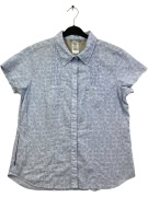 THE NORTH FACE PATTERNED SHIRT LIGHT BLUE WOMENS M