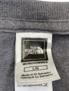 THE NORTH FACE T SHIRT SPELL OUT CHARCOAL ΓΚΡΙ ΑΝΤΡΙΚΟ PRE OWNED L