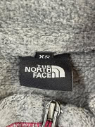 The North Face Giacca in pile full zip con logo grigia unisex XS
