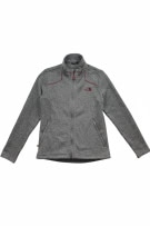 The North Face Giacca in pile full zip con logo grigia unisex XS