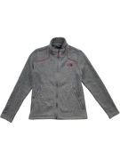 The North Face Giacca in pile full zip con logo grigia unisex XS