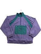 THINK PINK Giacca sportiva vintage da uomo con logo viola verde da uomo 2XL