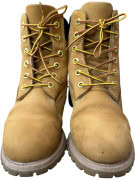 Timberland 6-Inch Premium Leather Boots Classic Logo Tan Women’s EU 37