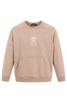 TIMBERLAND CREWNECK MINIMAL BEIGE MEN PRE OWNED L