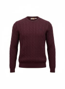 TIMBERLAND ΠΛΕΚΟ ΜΠΛΟΥΖΑ CABLE KNIT ΛΟΓΟΤΥΠΟ ΜΠΟΡΝΤΟ ΑΝΔΡΙΚΟ M