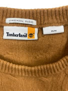 Timberland Πλεκτό Πουλόβερ Cable Knit Lambswool Blend Logo Καφέ Ανδρικό M