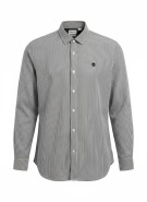 TIMBERLAND CASUAL SHIRT WITH LOGO BLUE/WHITE MEN'S XXL