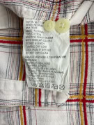 TIMBERLAND SHIRT CHECKED VINTAGE LOGO WHITE/RED MEN'S L
