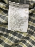 TIMBERLAND SHORT SLEEVE CHECKED SHIRT LOGO GREEN/GREY MENS XL