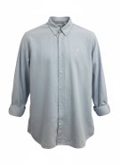 TIMBERLAND Shirt Slim Fit with Logo Light Blue Men's 3XL