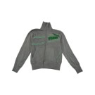 VINTAGE Puma Giacca Track con Collo Alto, Grigio-Verde, M
