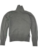 VINTAGE Puma Giacca Track con Collo Alto, Grigio-Verde, M