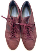 TOD'S Leather Sneakers Logo Burgundy Unisex 43