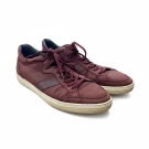 TOD'S Leather Sneakers Logo Burgundy Unisex 43