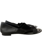 TODS SANDALS MINIMAL BLACK WOMENS PRE OWNED EU 38.5