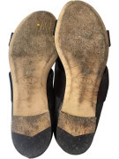 TODS SANDALS MINIMAL BLACK WOMENS PRE OWNED EU 38.5