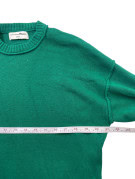 TOM TAILOR DENIM MAGLIONE IN MAGLIA MINIMAL VERDE UOMO PRE OWNED L