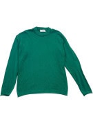 TOM TAILOR DENIM MAGLIONE IN MAGLIA MINIMAL VERDE UOMO PRE OWNED L